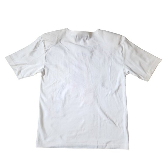 Vintage Victoria Harbour Purse Theme Tee, Beaded Embroidered White Cotton Shirt - Picture 4 of 5